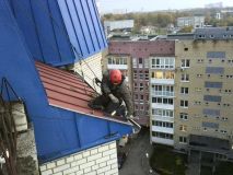 Ремонт крыши балкона последнего этажа в Харькове