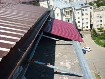 Монтаж независимой кровли на балконе - Харьков